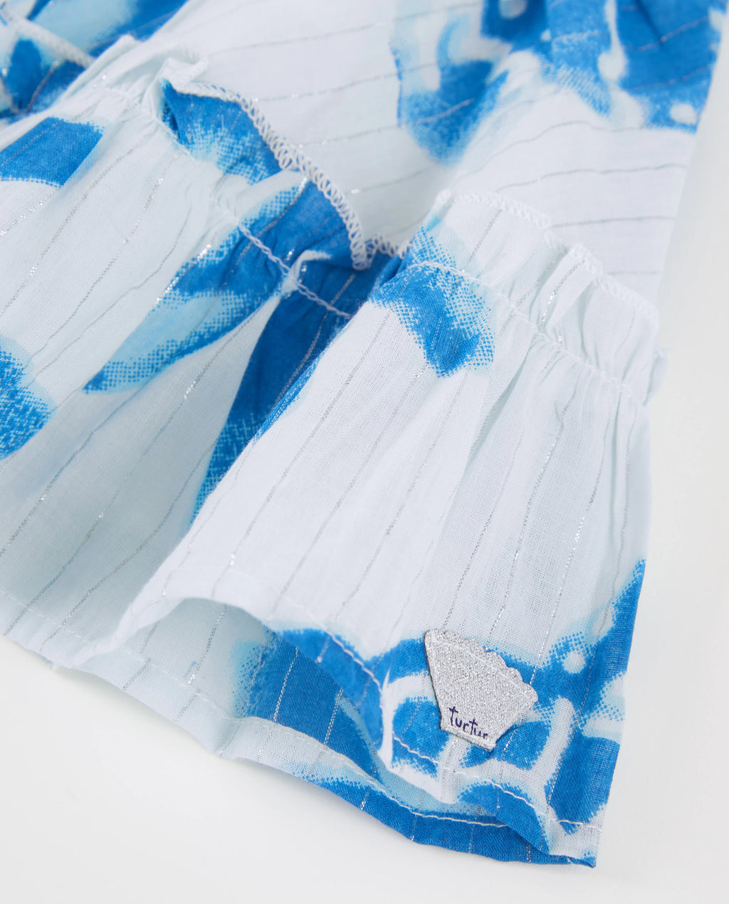 Blue Coral Woven Skirt Set