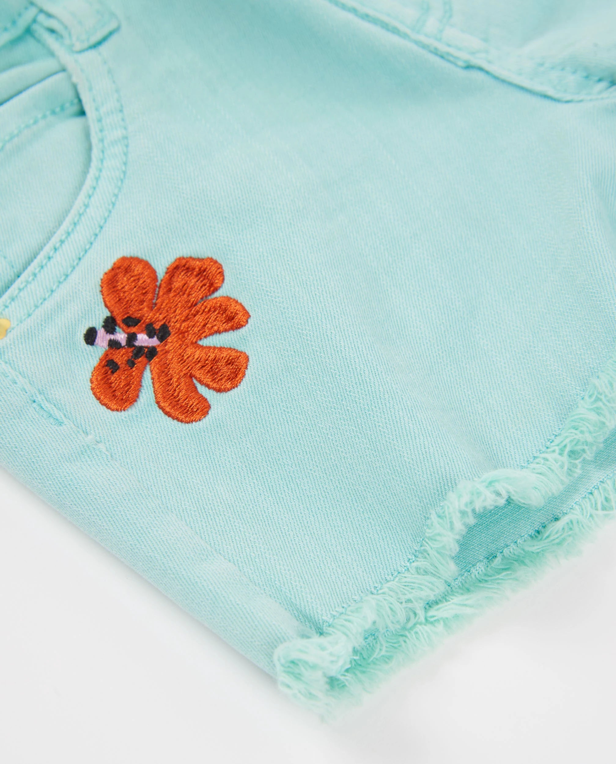 Knitted Flower Short Set