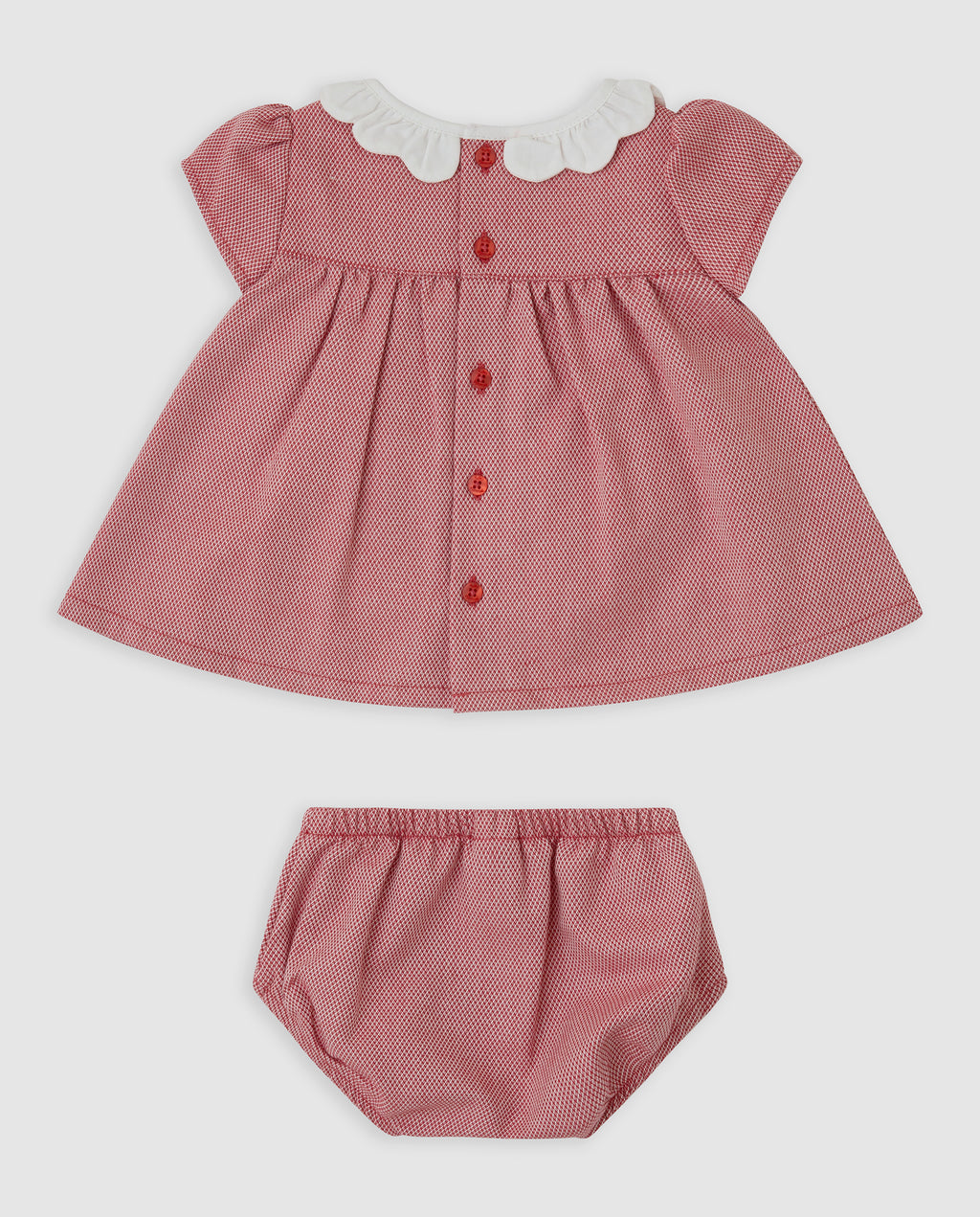 Oxford Scalloped Dress
