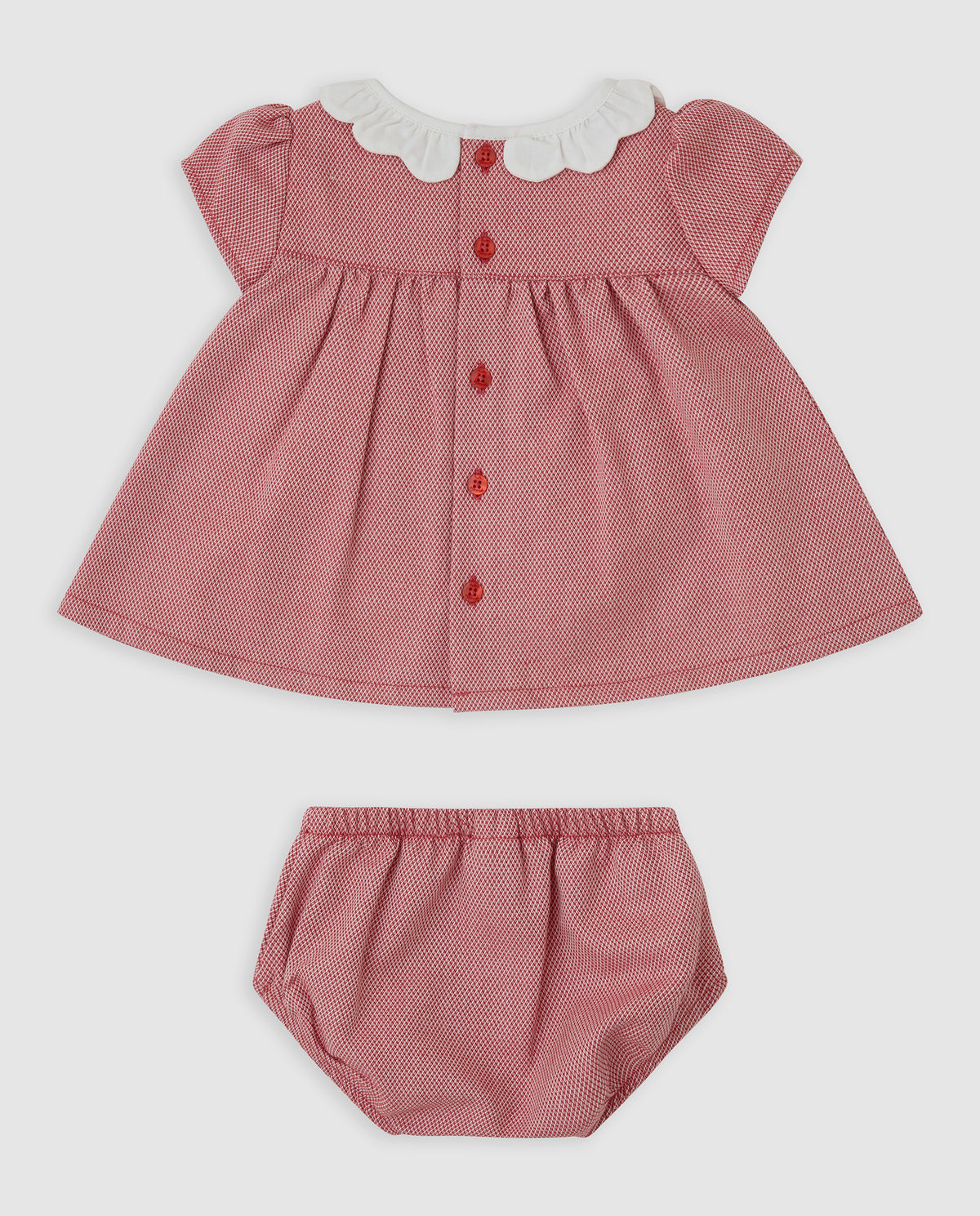 Oxford Scalloped Dress