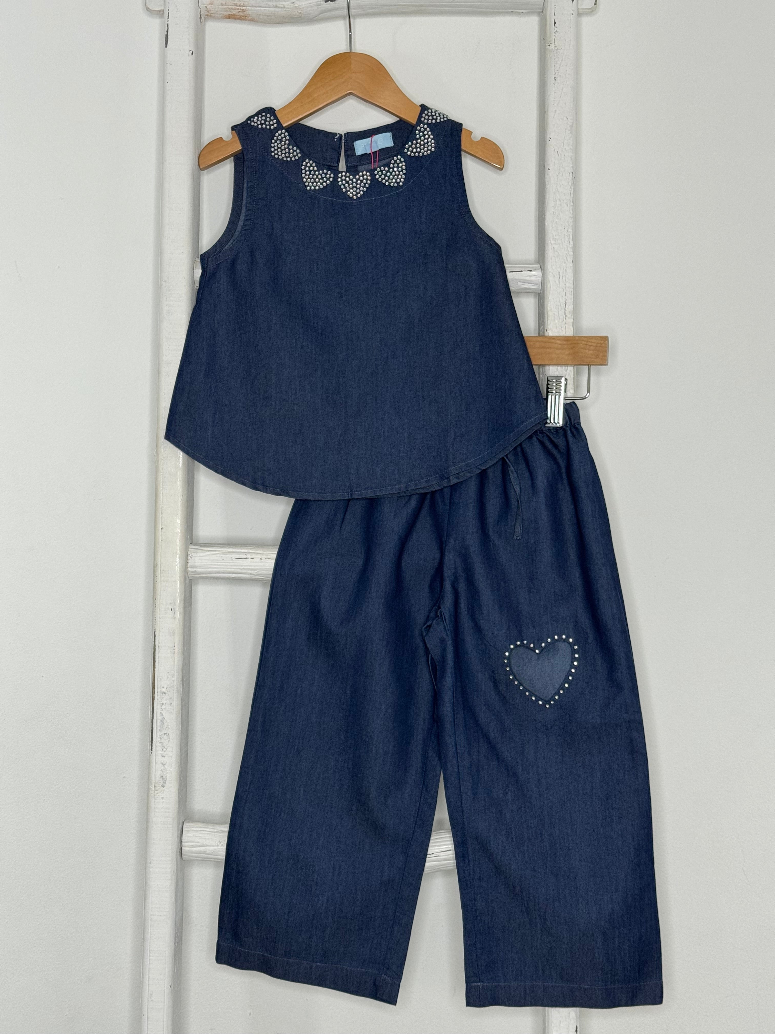 Heart Shaped Denim Set