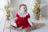 Velvety Red Baby Dress