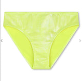 Neon Yellow Beaded Swimsuit