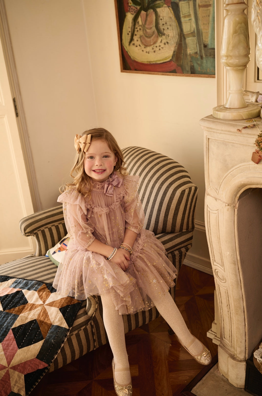 Myrtle Champagne Dress