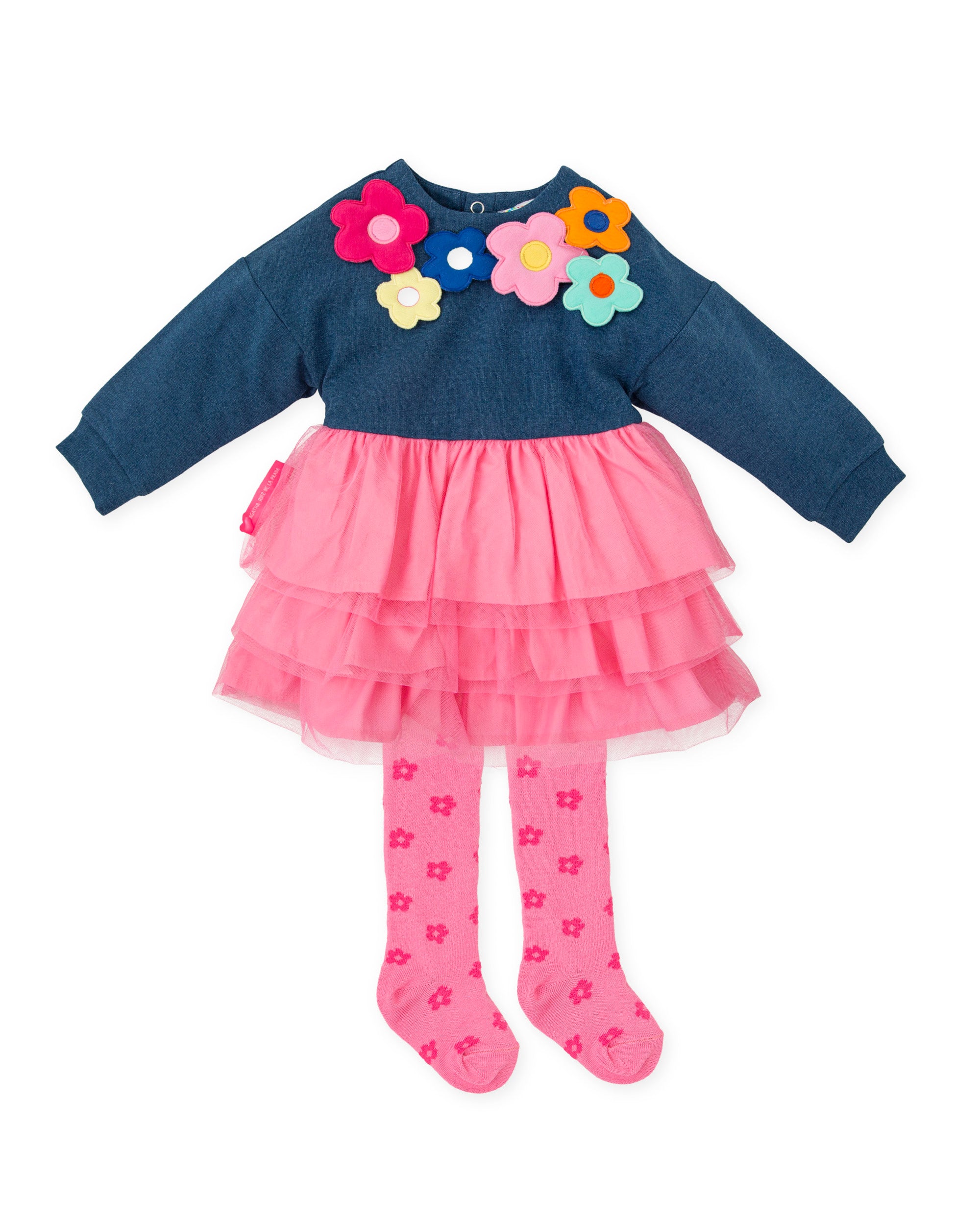 Tulle Flower Girl Dress with Tights