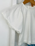 Off White Eyelet Skirt Set