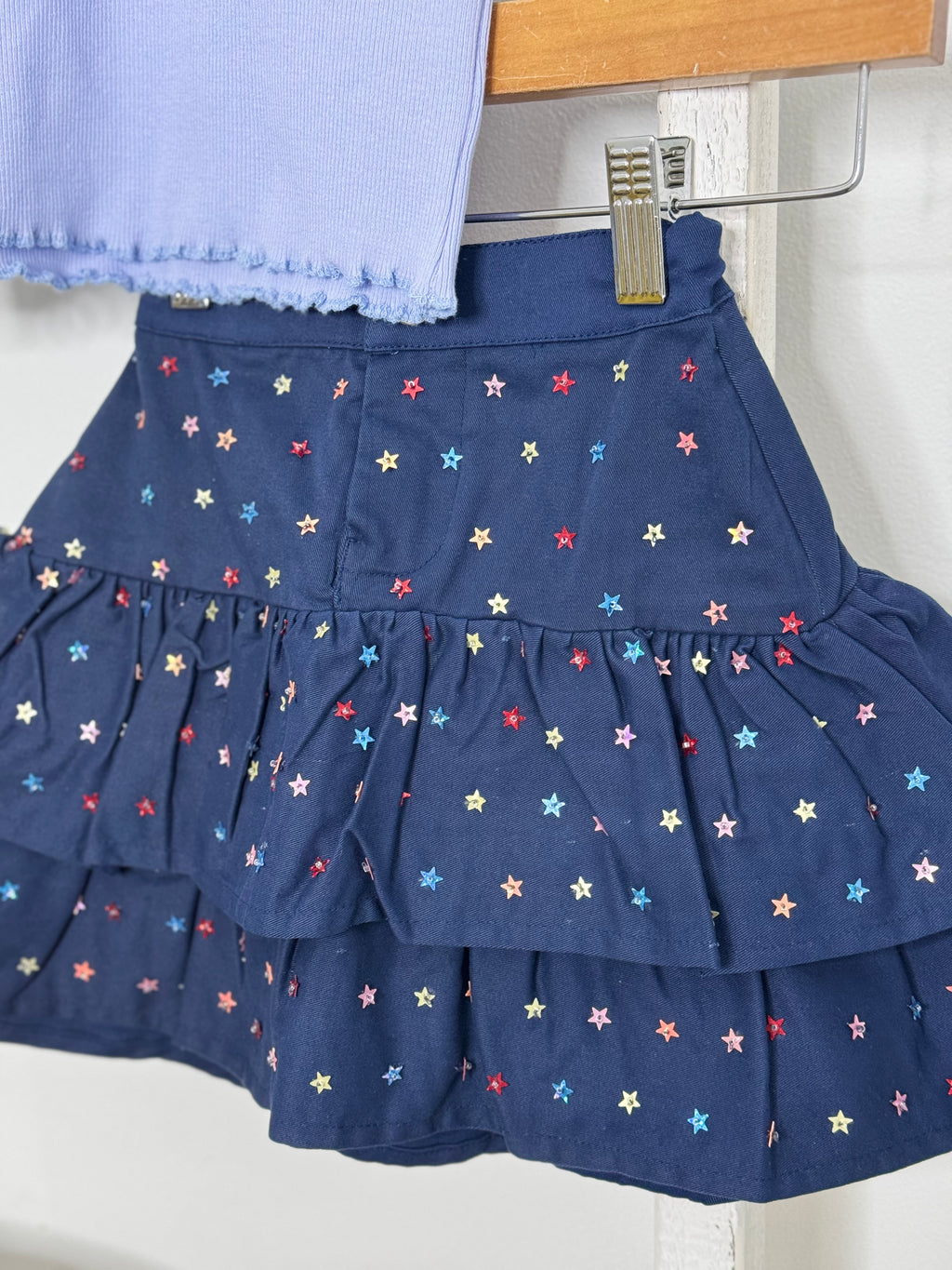 Sequin Multi Star Skort Set