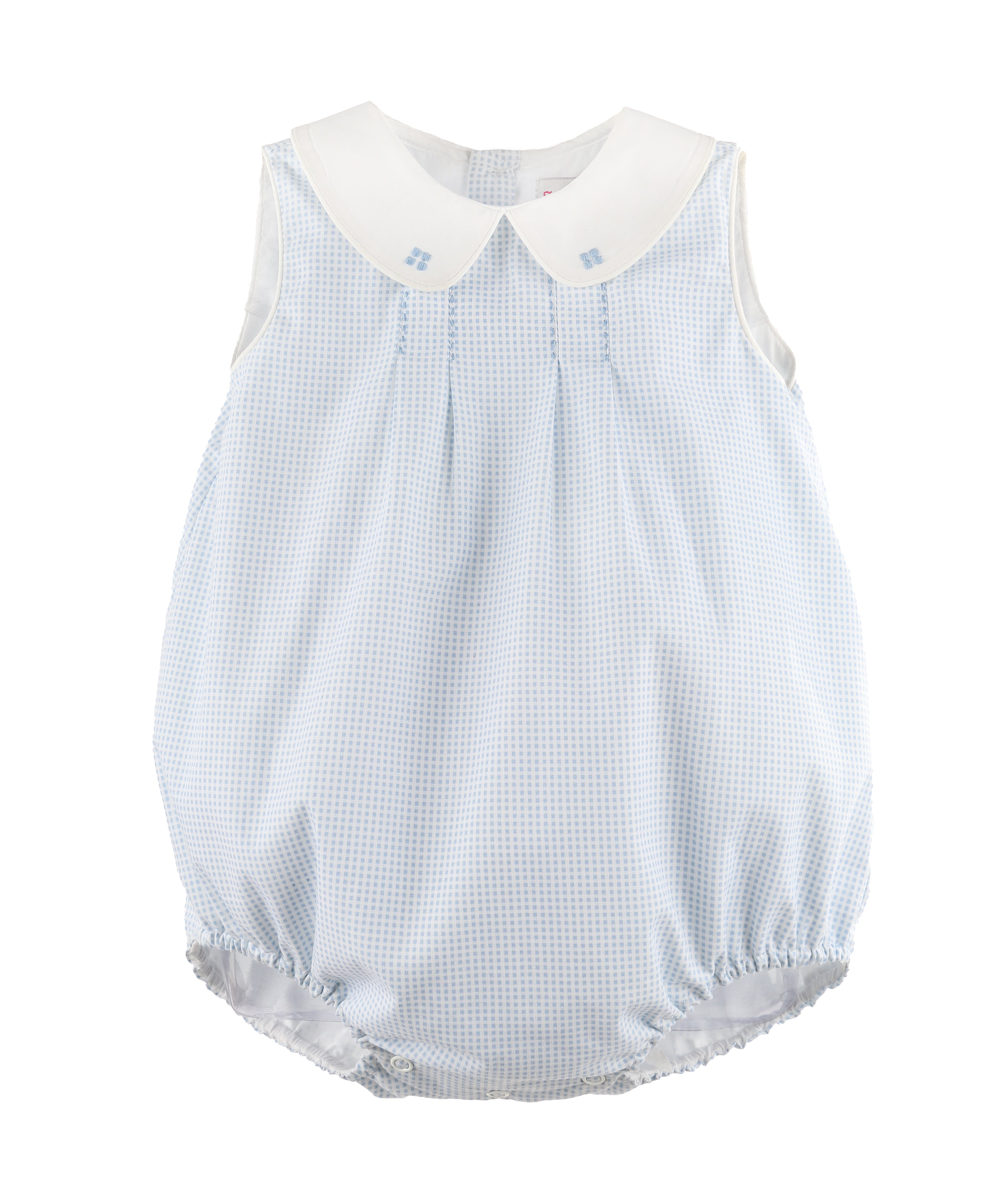 Light Blue Vichy Baby Boy Bubble