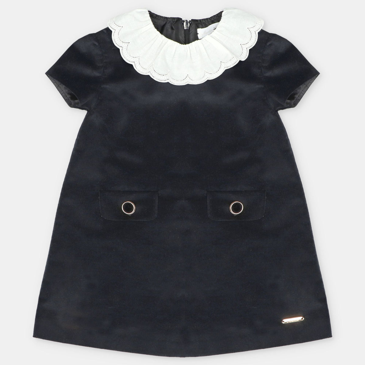 Black velvet dress