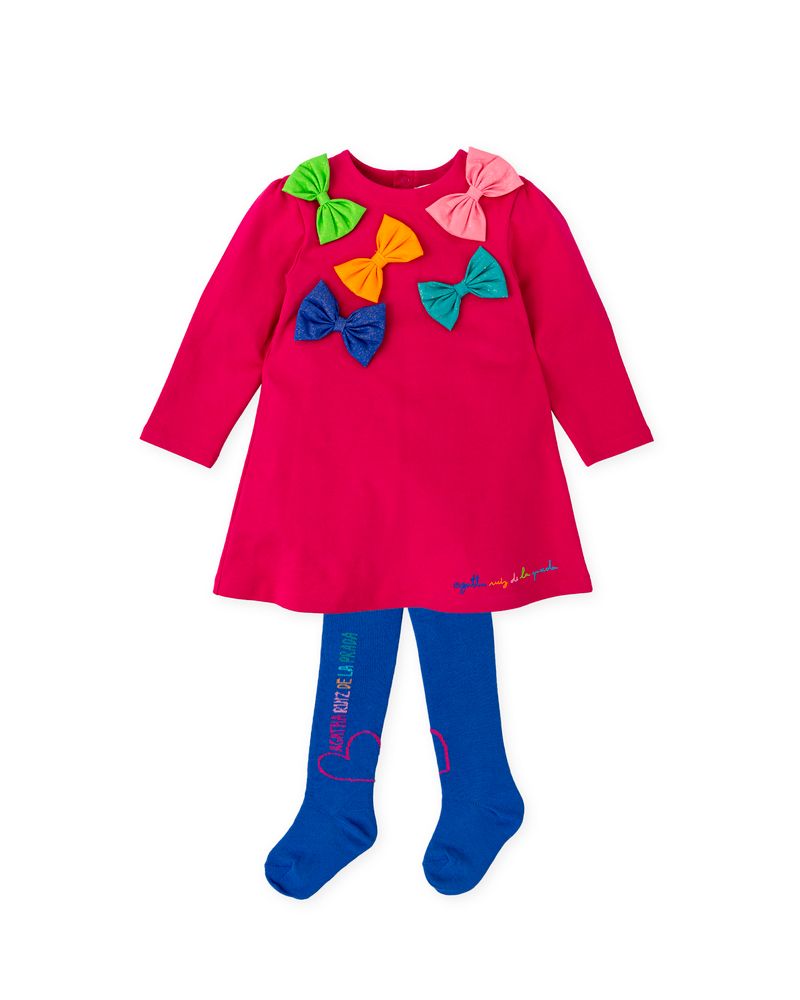 Multicolor Bow Dress
