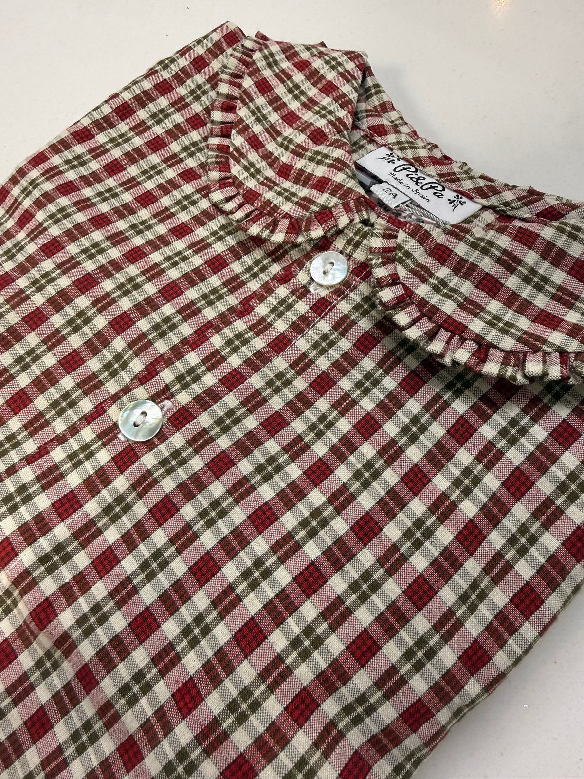 Merry Little Plaid Girl Pajama Set