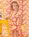 Yellow & Pink Flower Dress