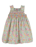 Garden Smocked Ruffle Dress