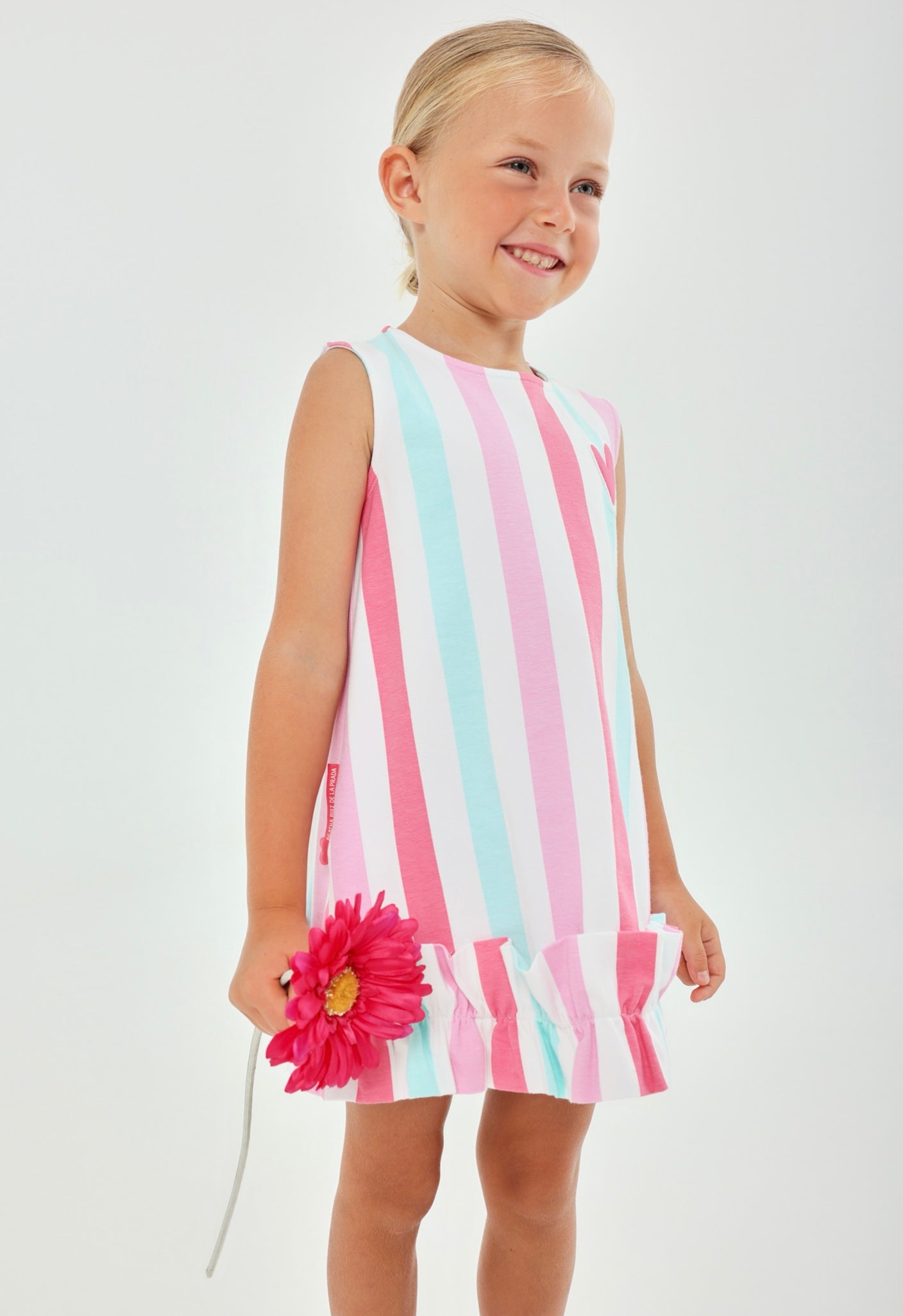 Ruffle Stripe Dress
