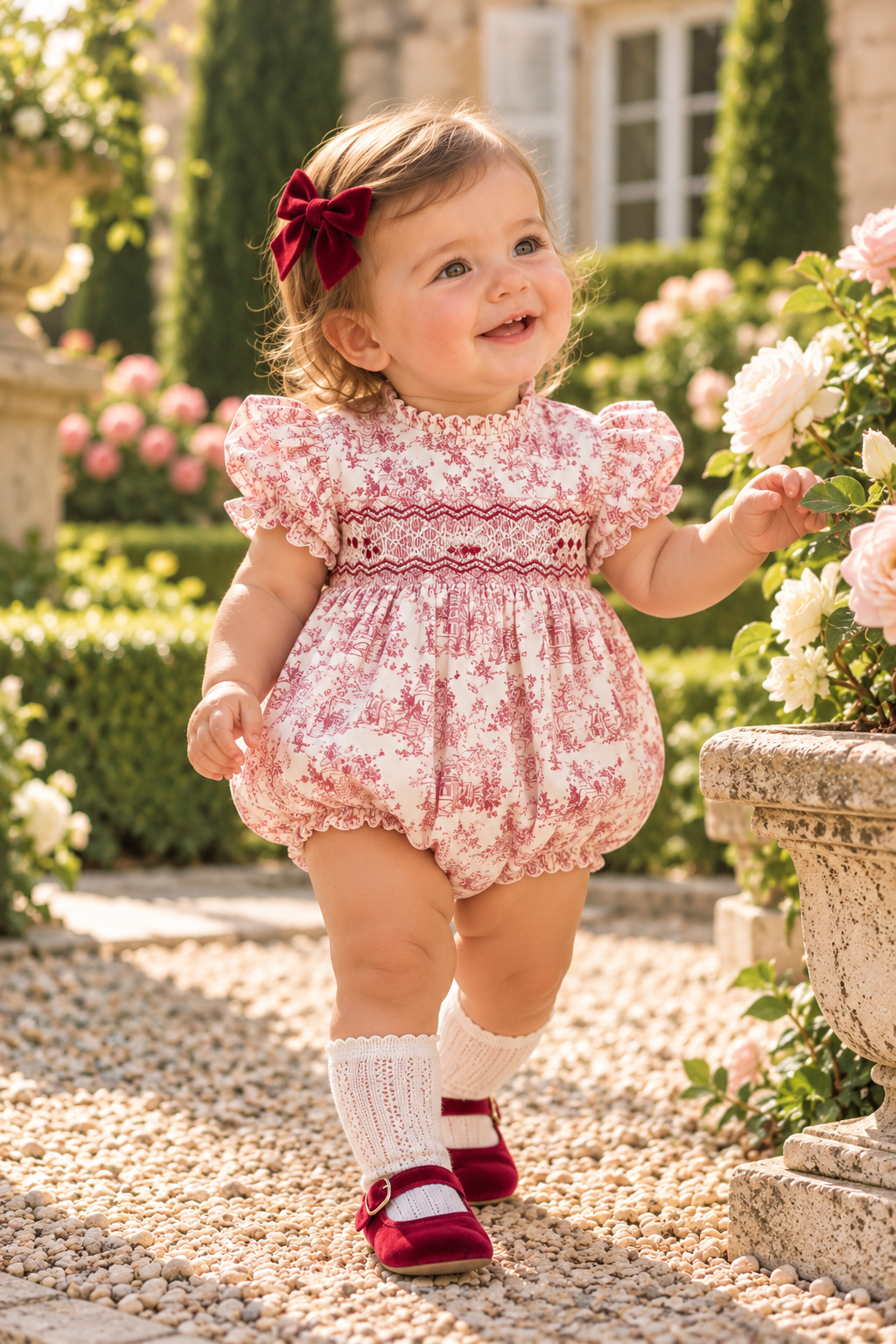 Pink Toile De Jouy Bubble