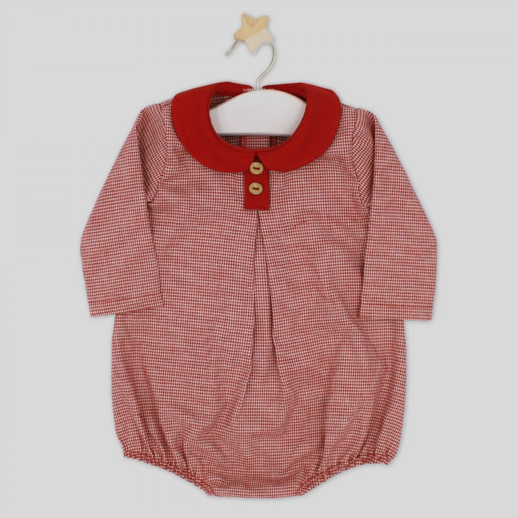 Houndstooth Boy Romper