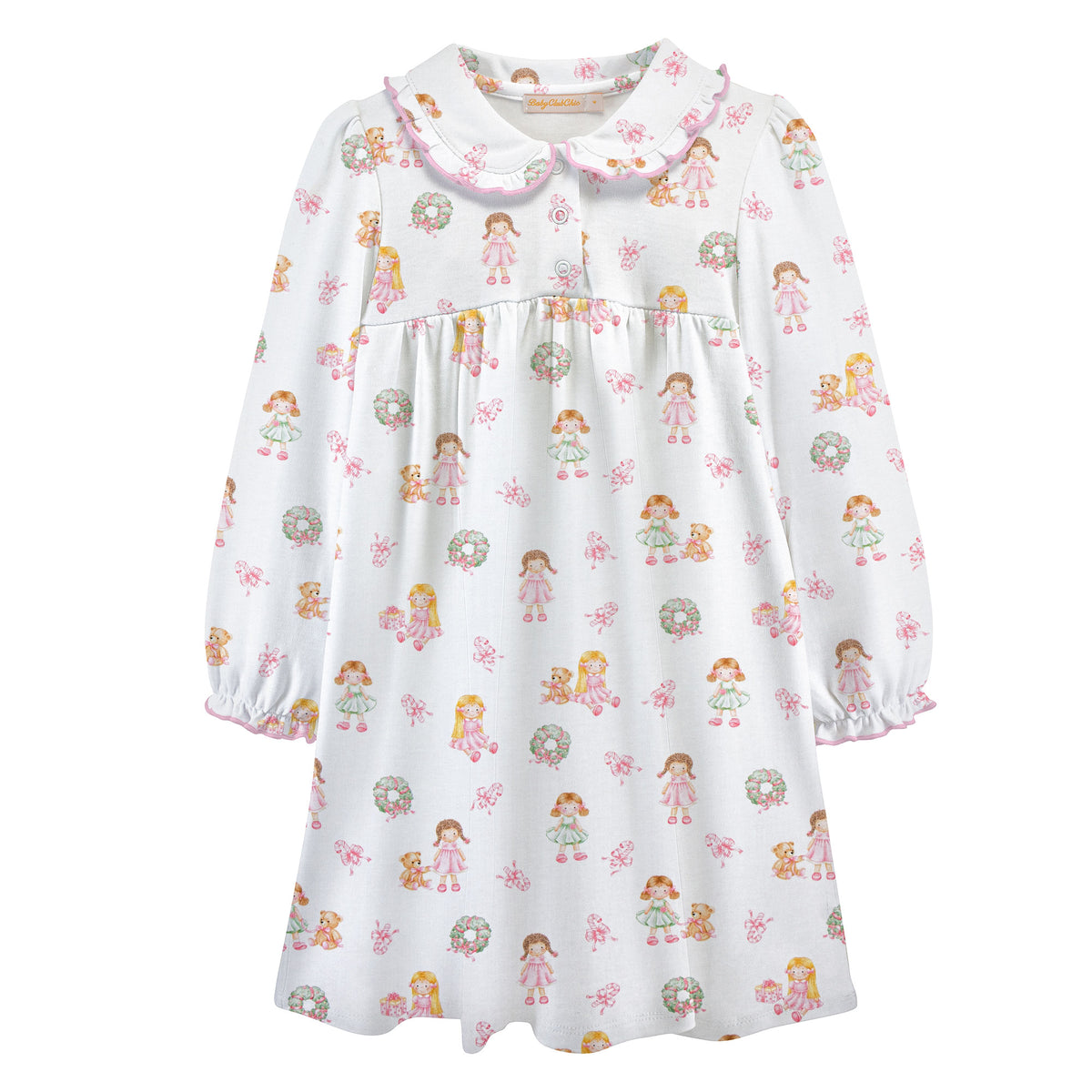 Sweet Holiday Dolls Scalloped Gown