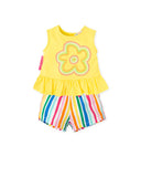 Multi Color Short Set