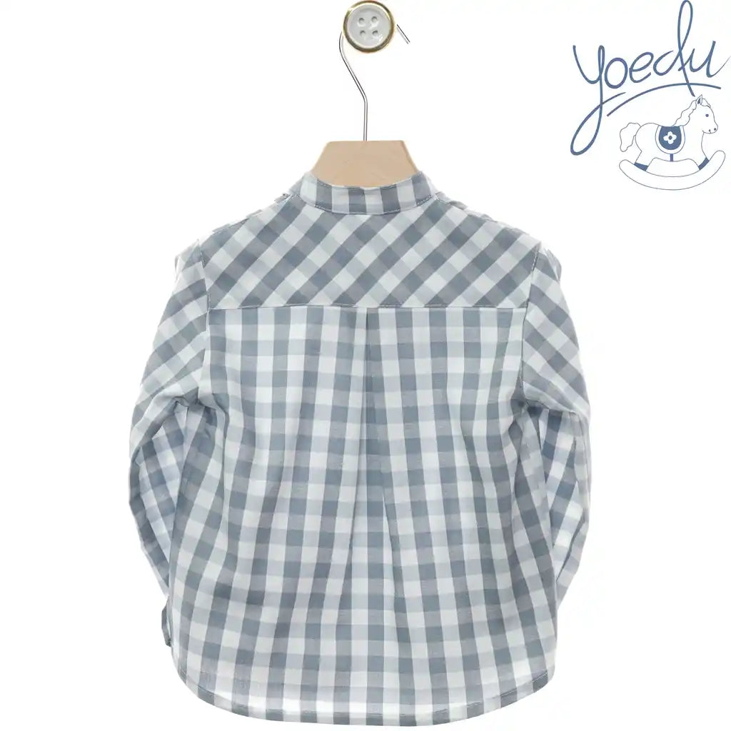 Bluebell Gingham Button-Up Shirt