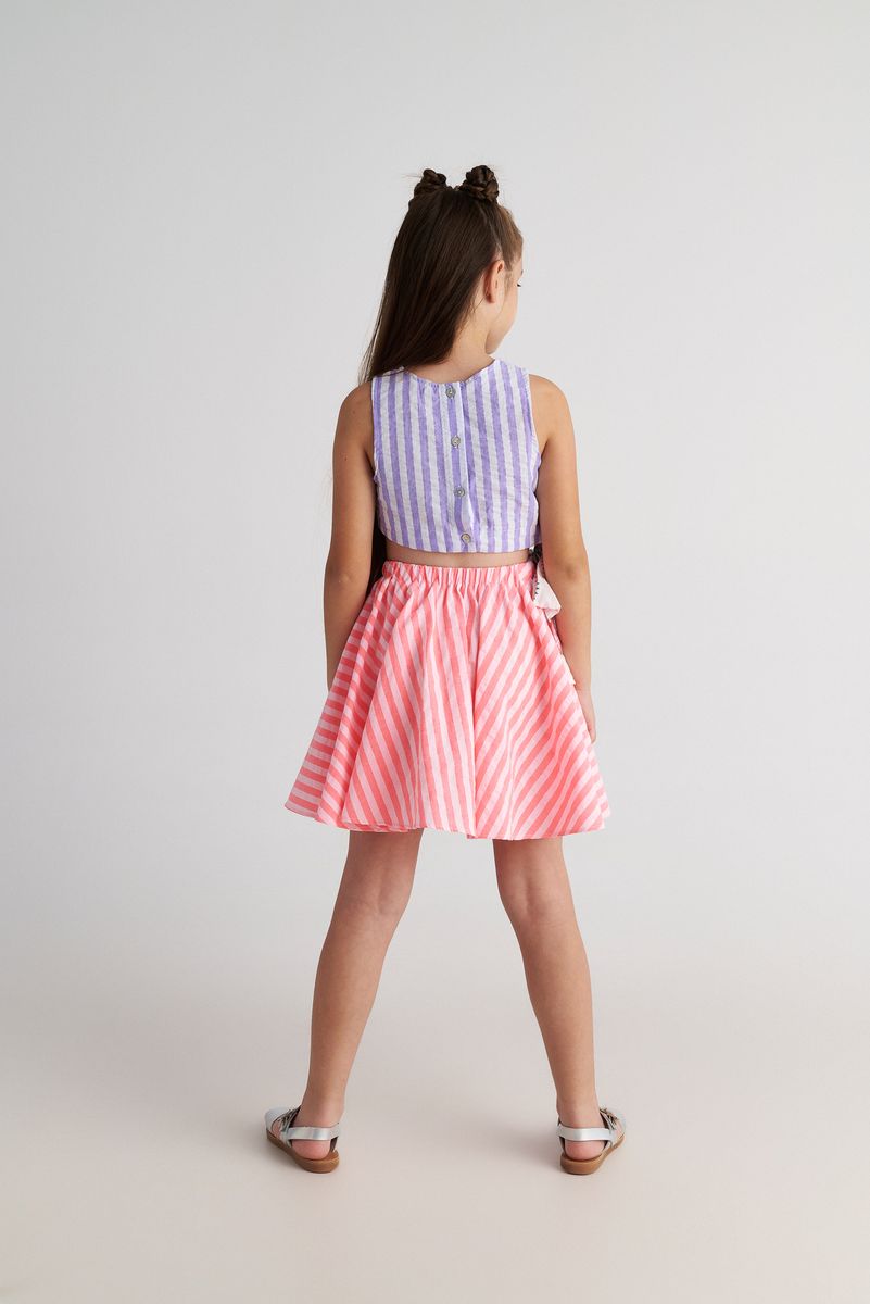 Two Toned Paisley Dress
