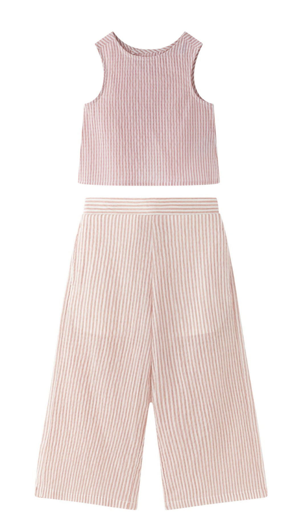 Mauve Stripes Pant Set