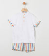 Multi Stripes Polo Set