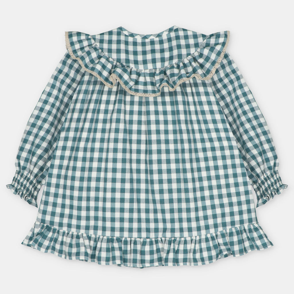 Ghingham Teal Dress