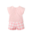 Ghingham Pink short Set