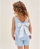 Delphinium with Bow Romper