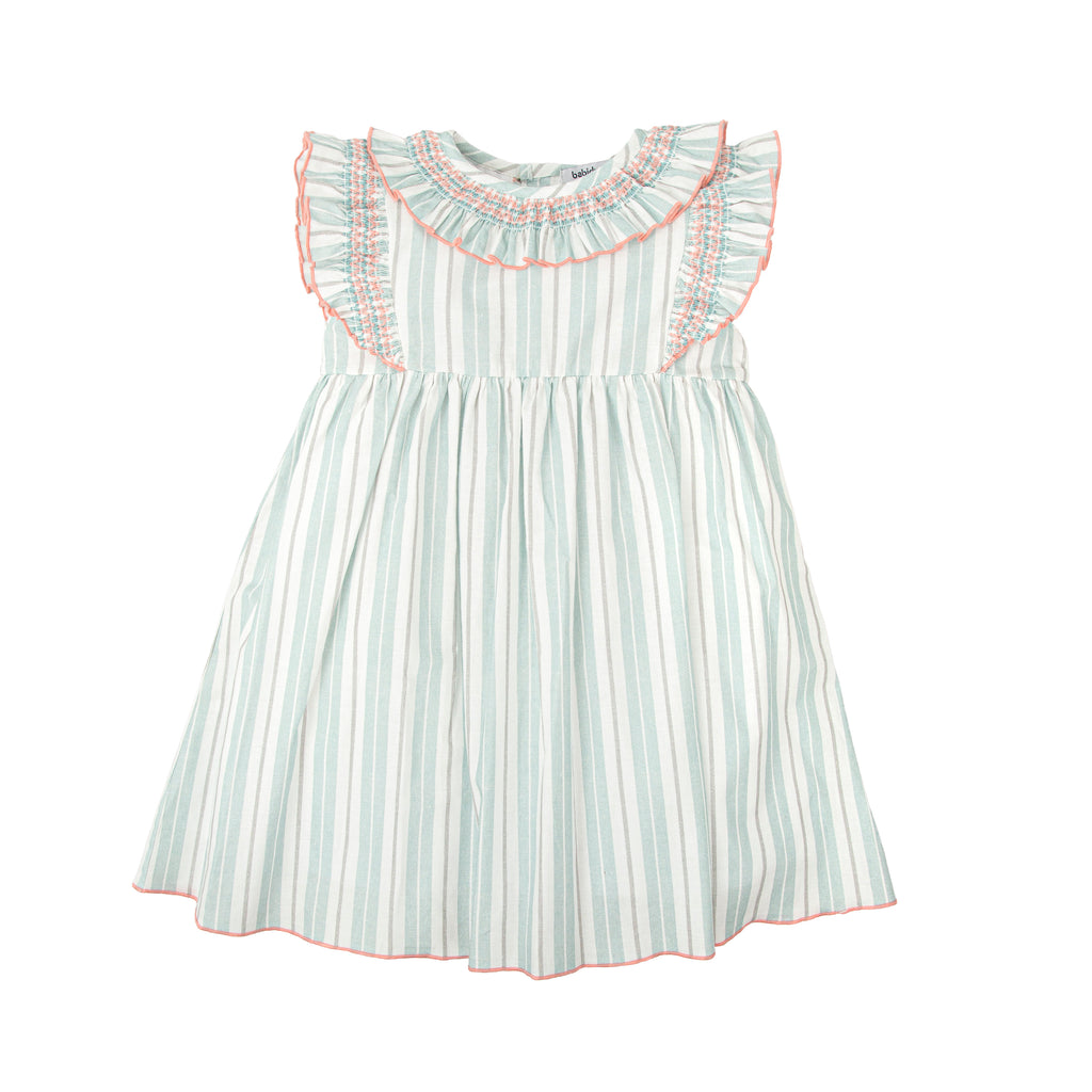 Sage & Grey Stripes Dress