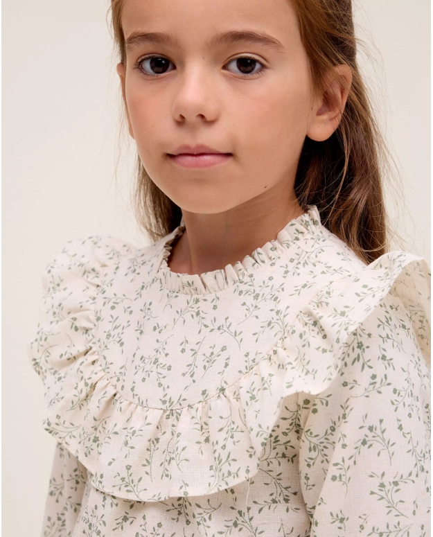 Linen Ivory Garden Dress