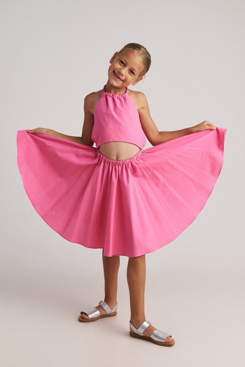Pink Cut-Out Dress