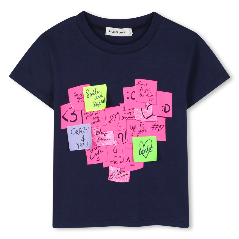 Post it Heart Embroidery Skirt Set
