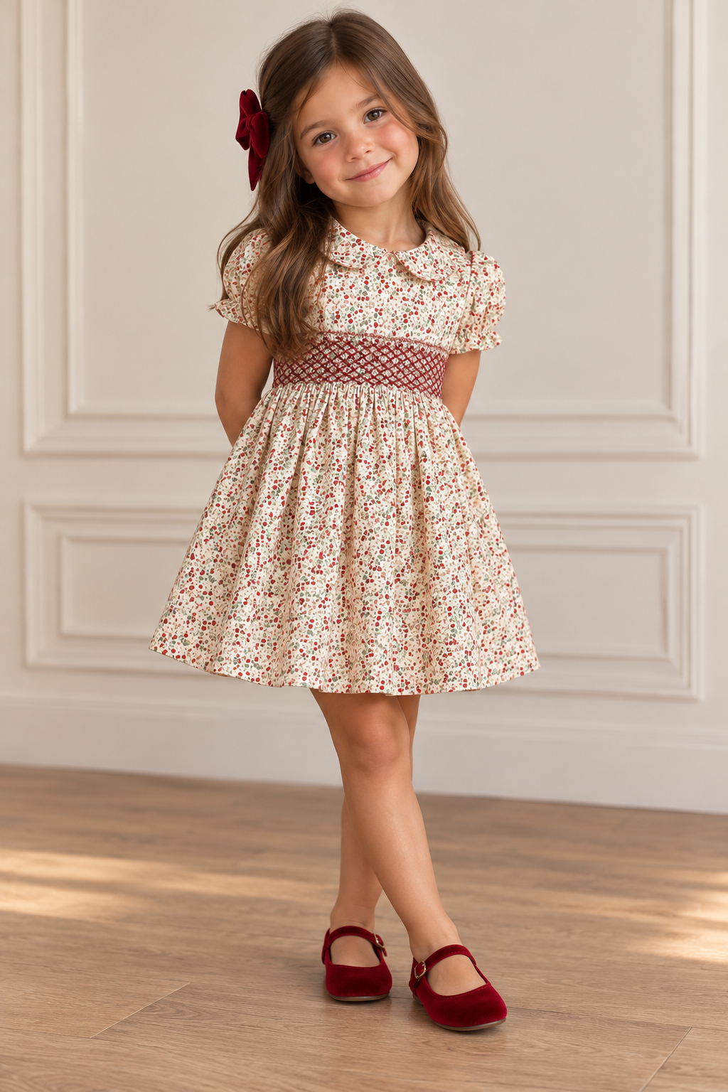 Floral Smock Dress