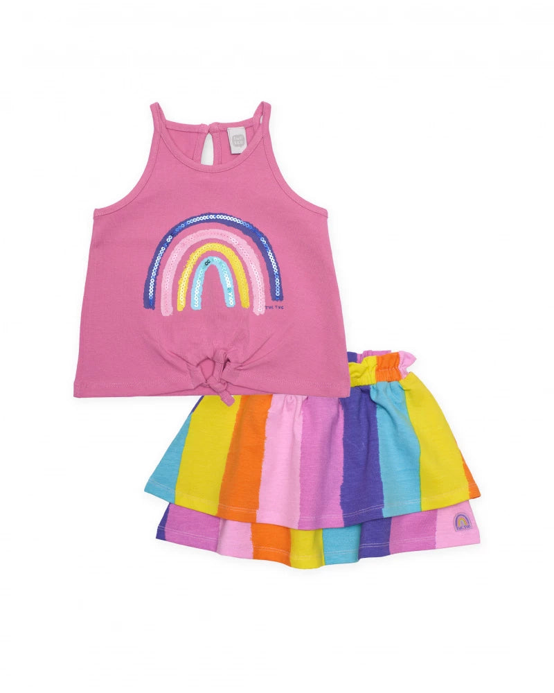 Rainbow Skirt Set