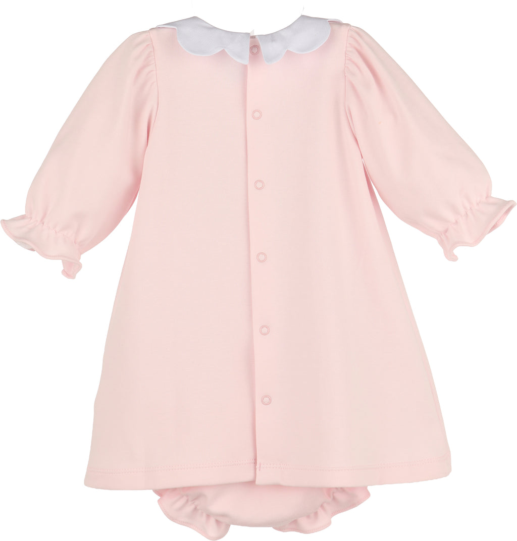 Winter Pink Scalloped Collar