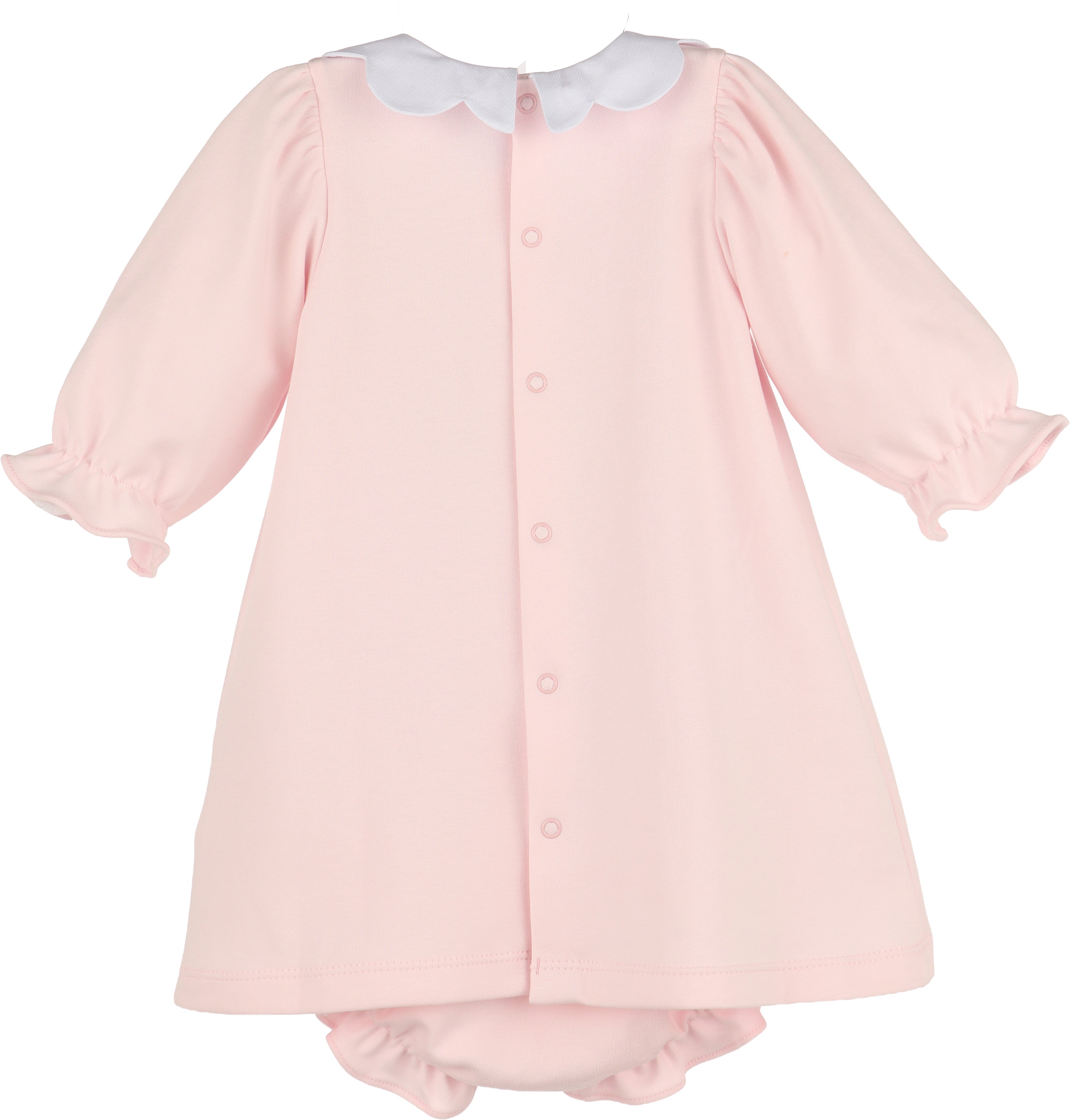 Winter Pink Scalloped Collar