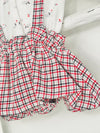 Houndstooth and Doggy baby Romper