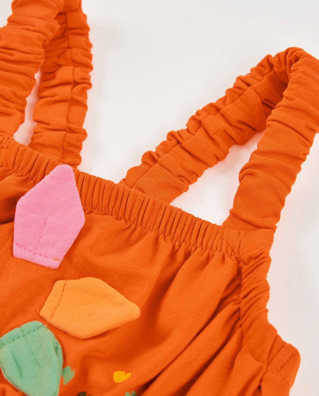 Orange Flower Skirt Set