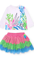 Sequin Sea Tulle Skirt Set