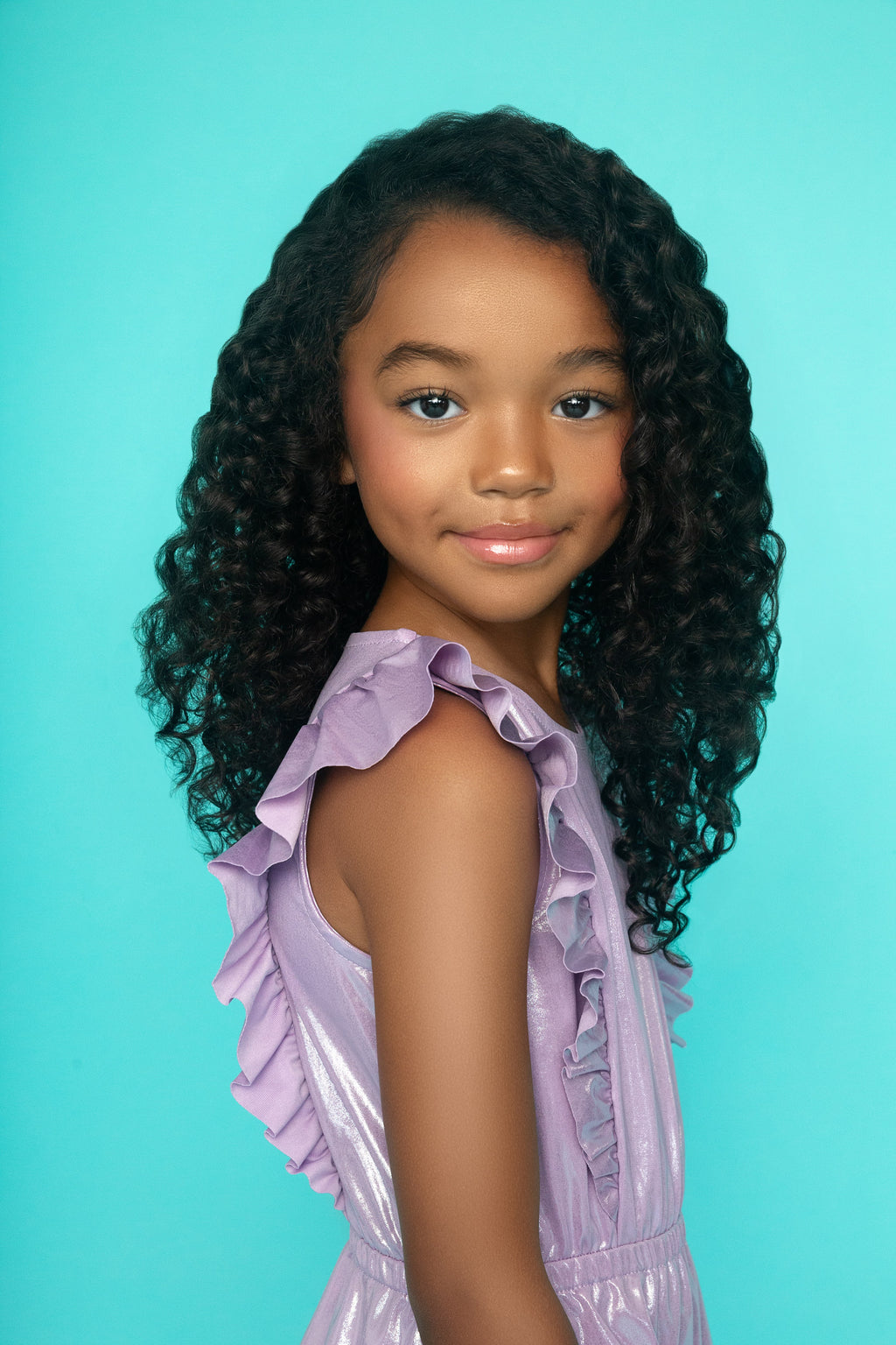 Metallic Purple Dress