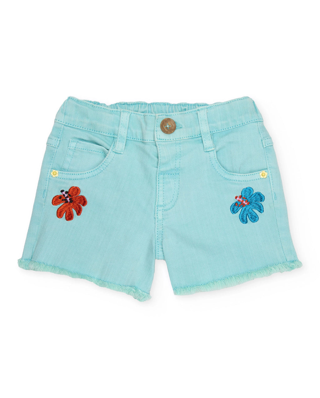 Knitted Flower Short Set