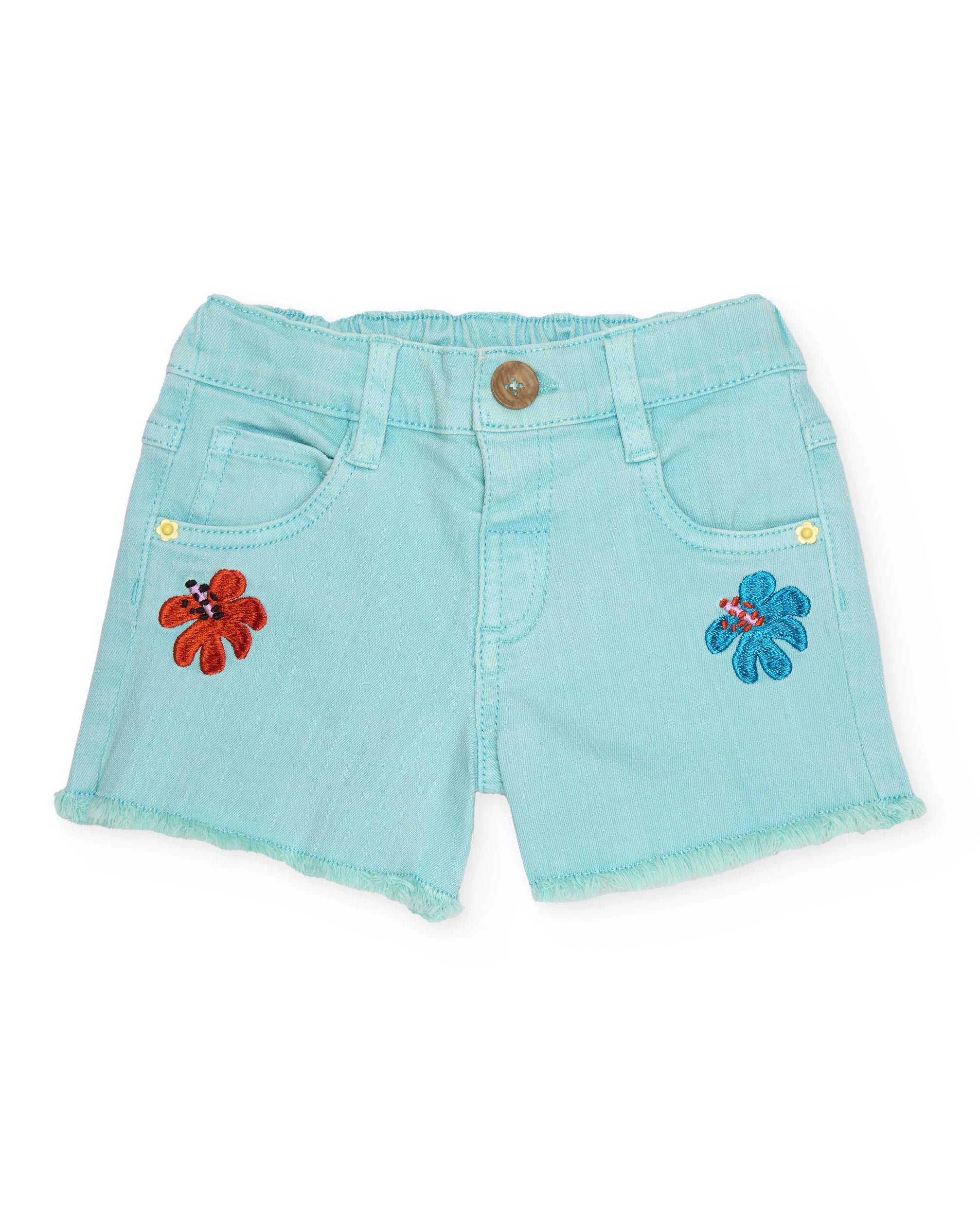 Knitted Flower Short Set