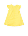 Yellow Linen Flower Dress