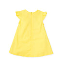 Yellow Linen Flower Dress