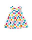 Color Checkered Dress