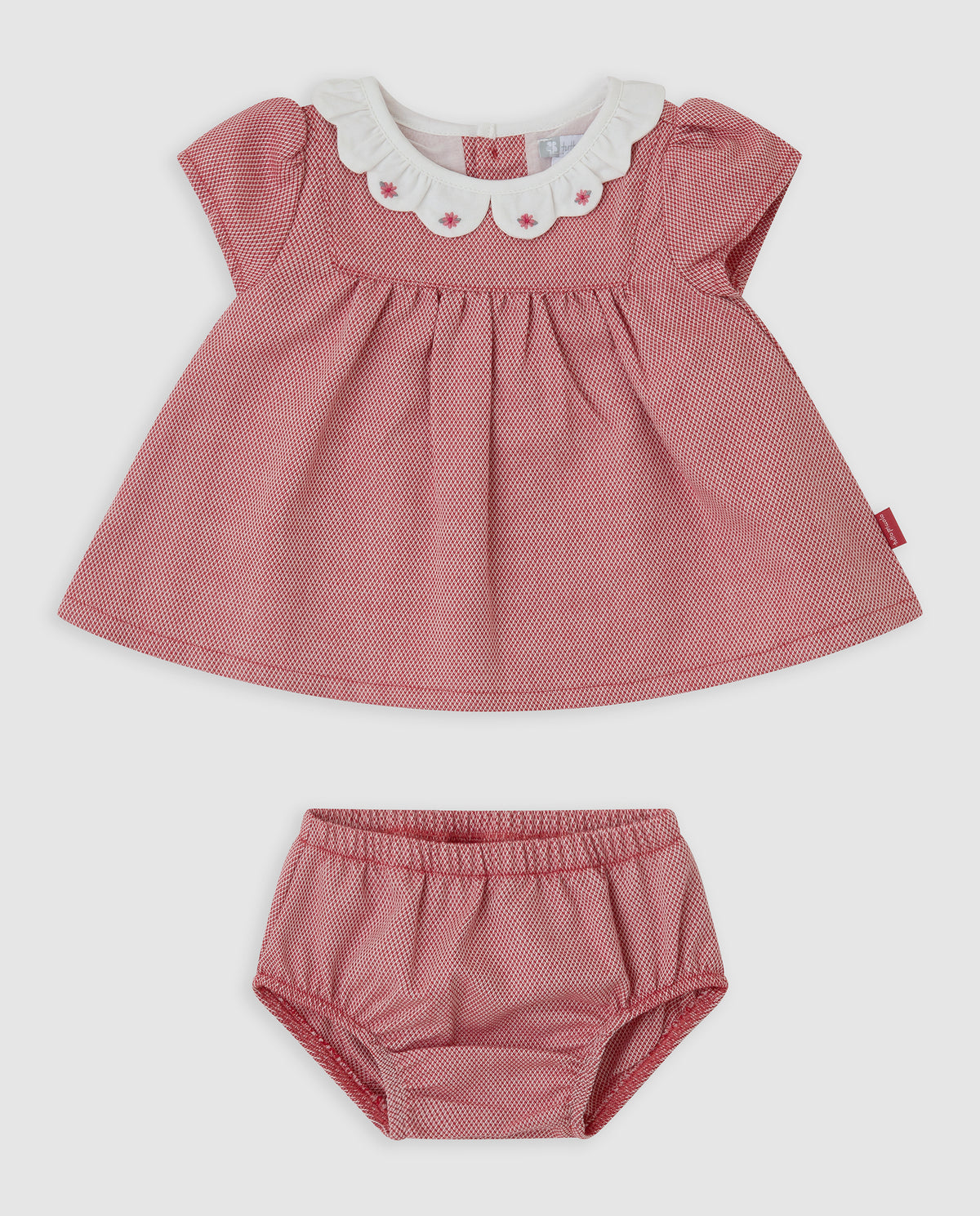 Oxford Scalloped Dress