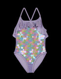 Purple MultiColor Sequin One Piece