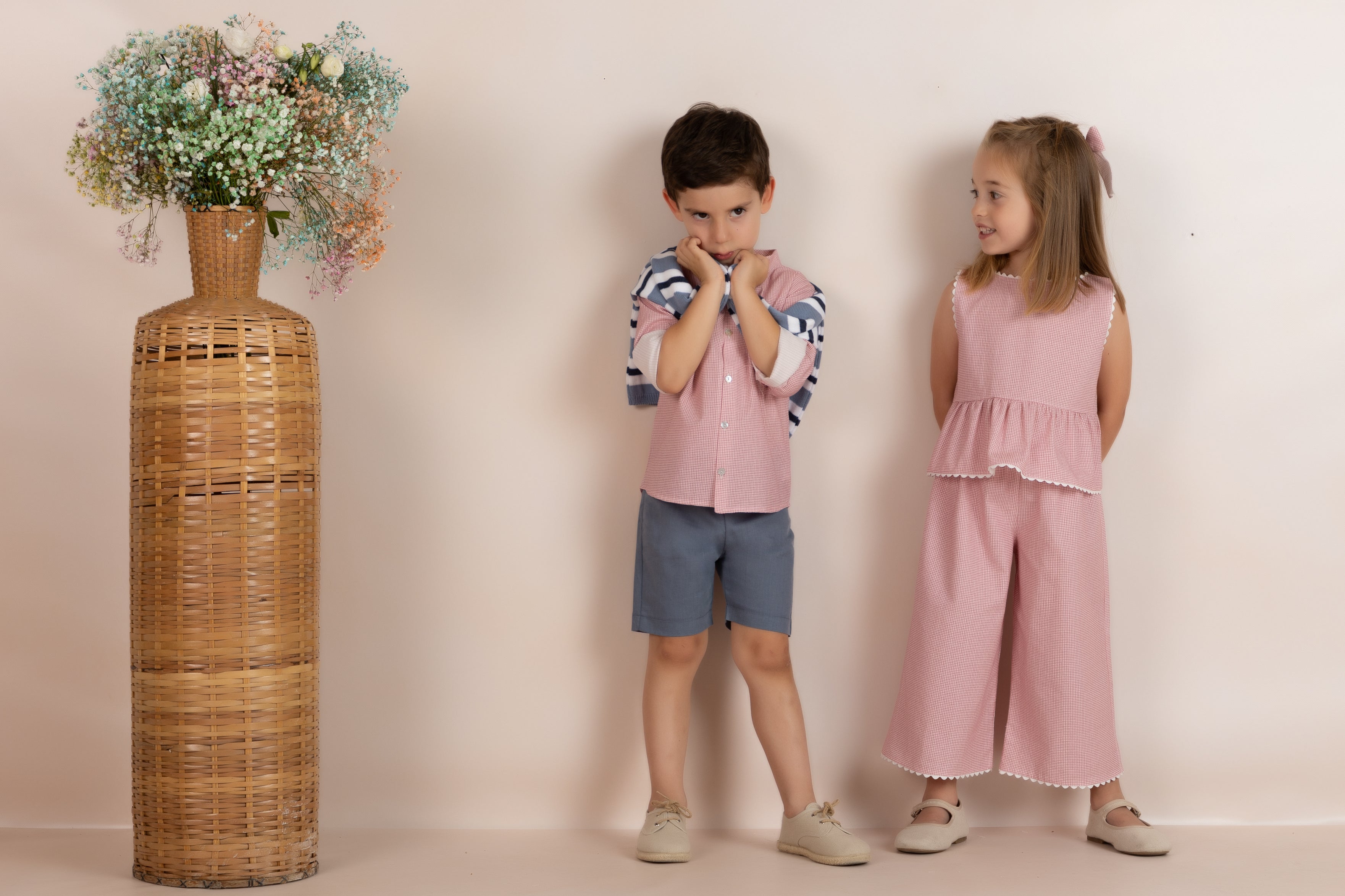 Small Vichy Pant Set