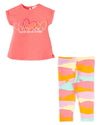Peach Leggings Set